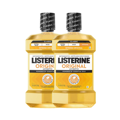 Listerine Original Mouthwash 750ml x 2