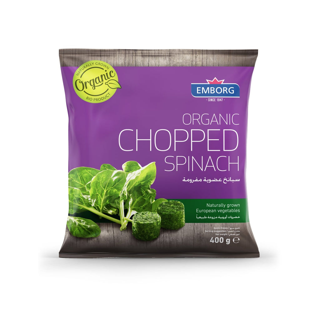 Emborg Organic Chopped Spinach  400g