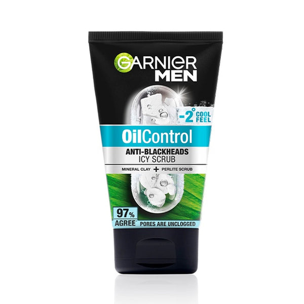 Garnier Men, Turbo Light Oil Control Icy Face Scrub 100ml (highest price)