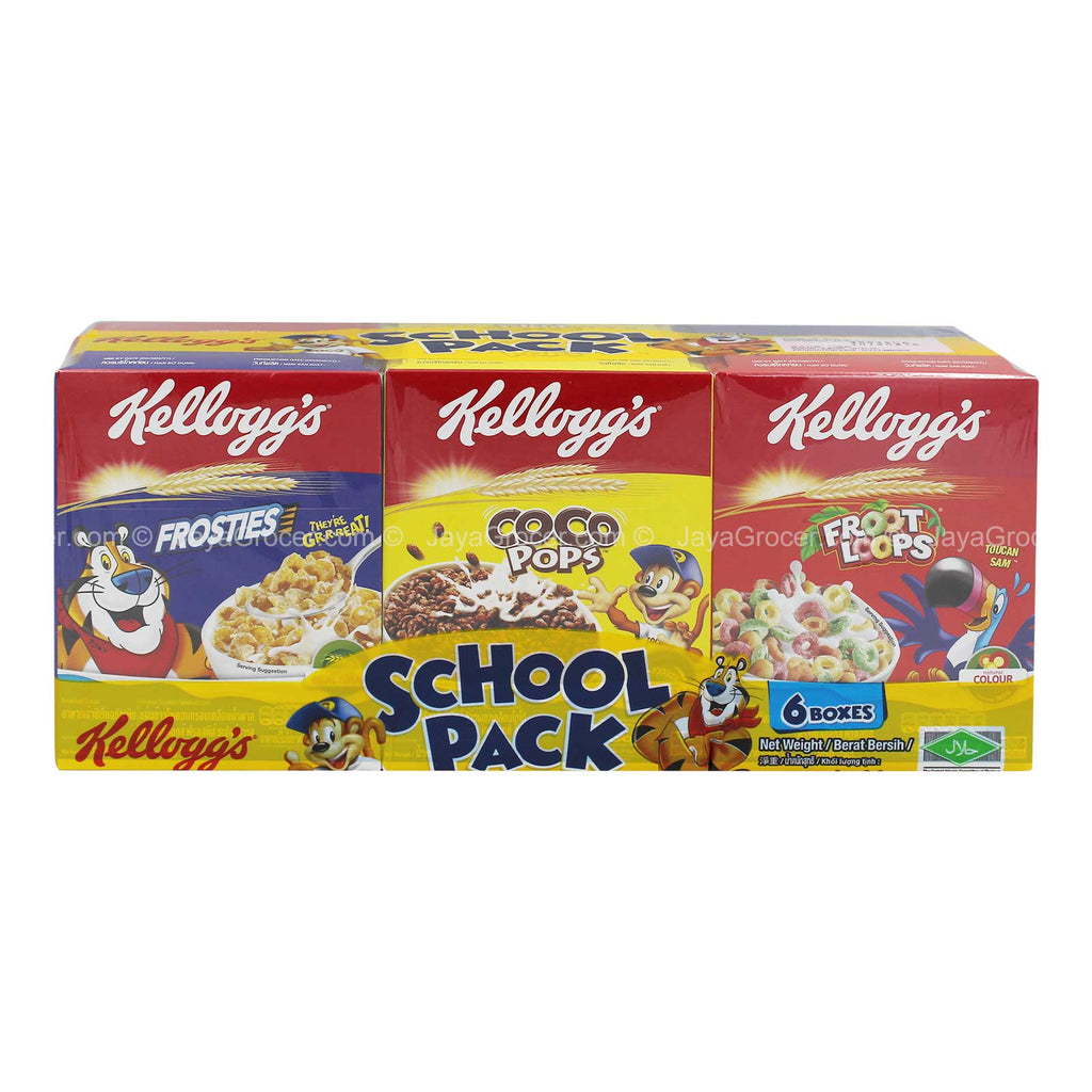 Kelloggs Fun Pack Breakfast Cereal 170g x 6