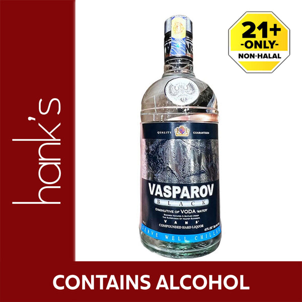 Vasparov Black Russian Vodka 40% ABV 750ml