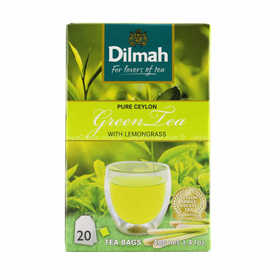 Dilmah Pure Ceylon Green Tea with Lemongrass Teabags 2g x 20