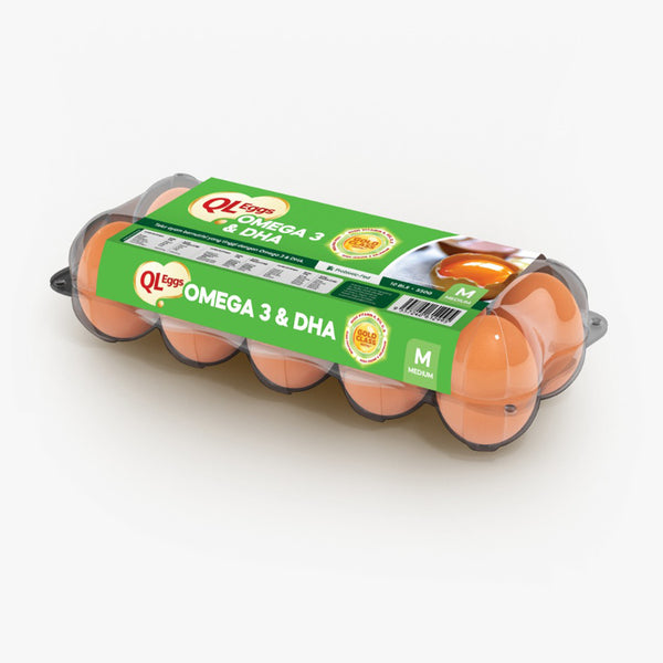 QL Omega Eggs with Omega 3 and DHA (Medium) 10pcs/pack (highest price)