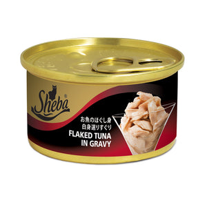 Sheba Flaked Tuna In Gravy Wet Food 85g