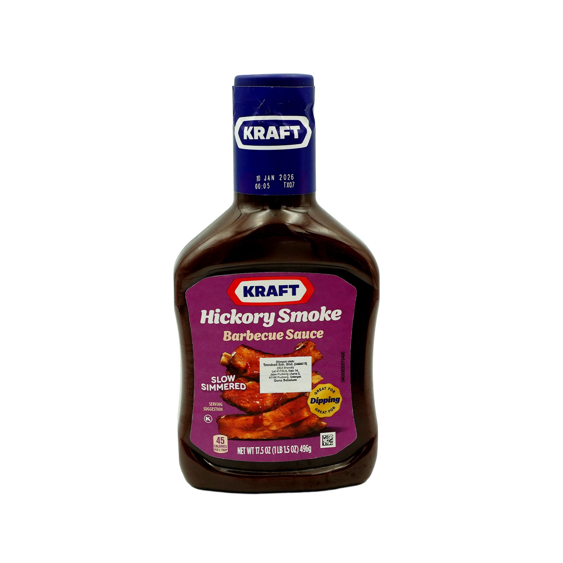 Kraft Slow-Simmered Hickory Smoke Barbecue Sauce and Dip 496g