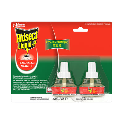 Ridsect Liquid-P Vapour Mosquito Repellent Refill 44ml x 2