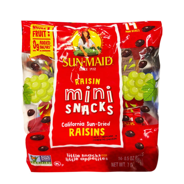 Sun-Maid Natural California Raisins Mini Snacks 14g x 14 (highest price)