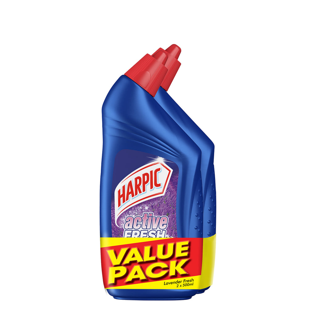 Harpic Toilet Bowl Cleaner Liquid Lavender 500ml x 2