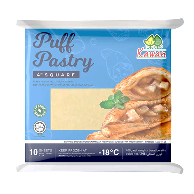 Kawan Brand Puff Pastry Square 40g x 10