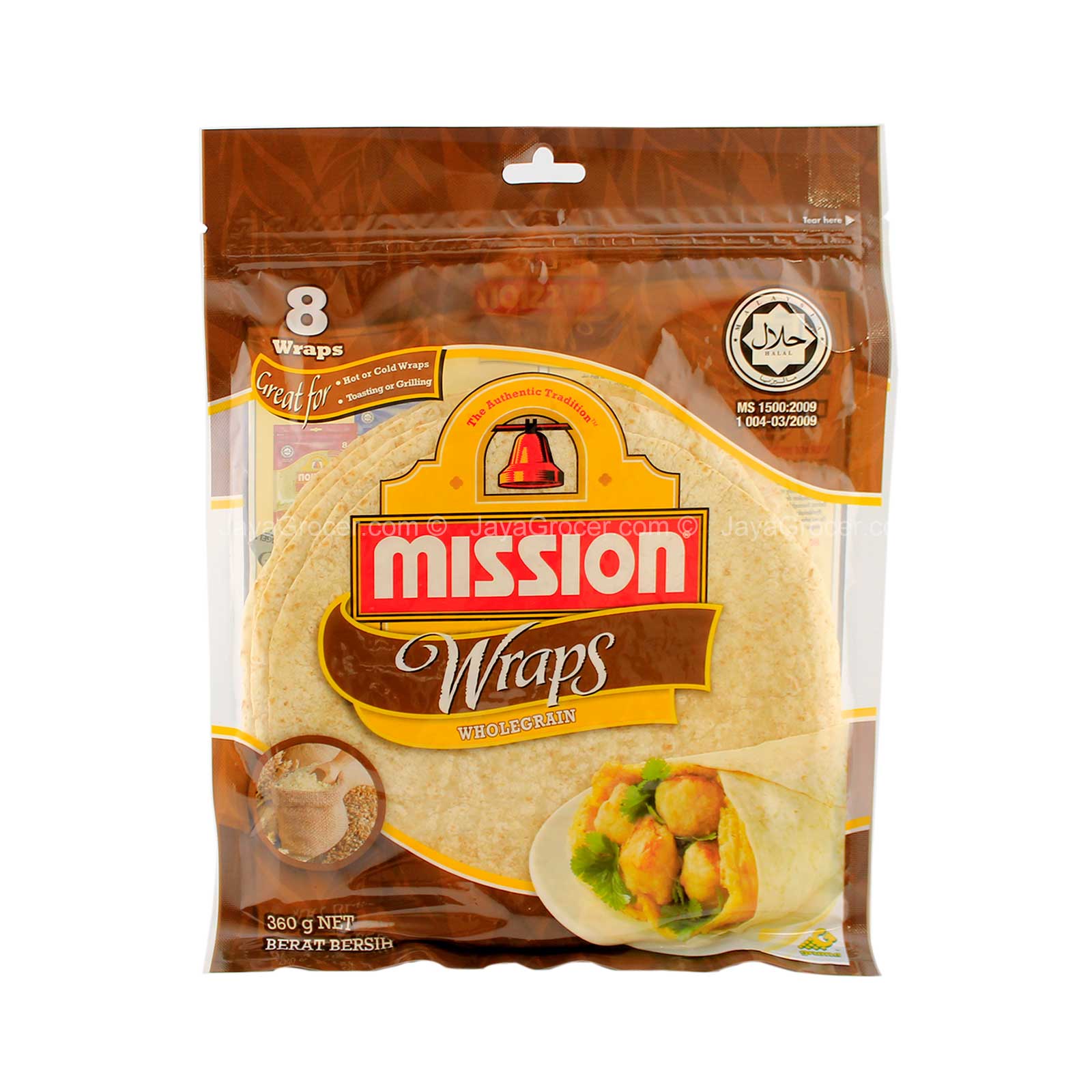 Mission Wholegrain Wraps 360g