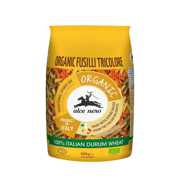 Alce Nero Organic Fusilli Tricolore Pasta 500g (highest price)