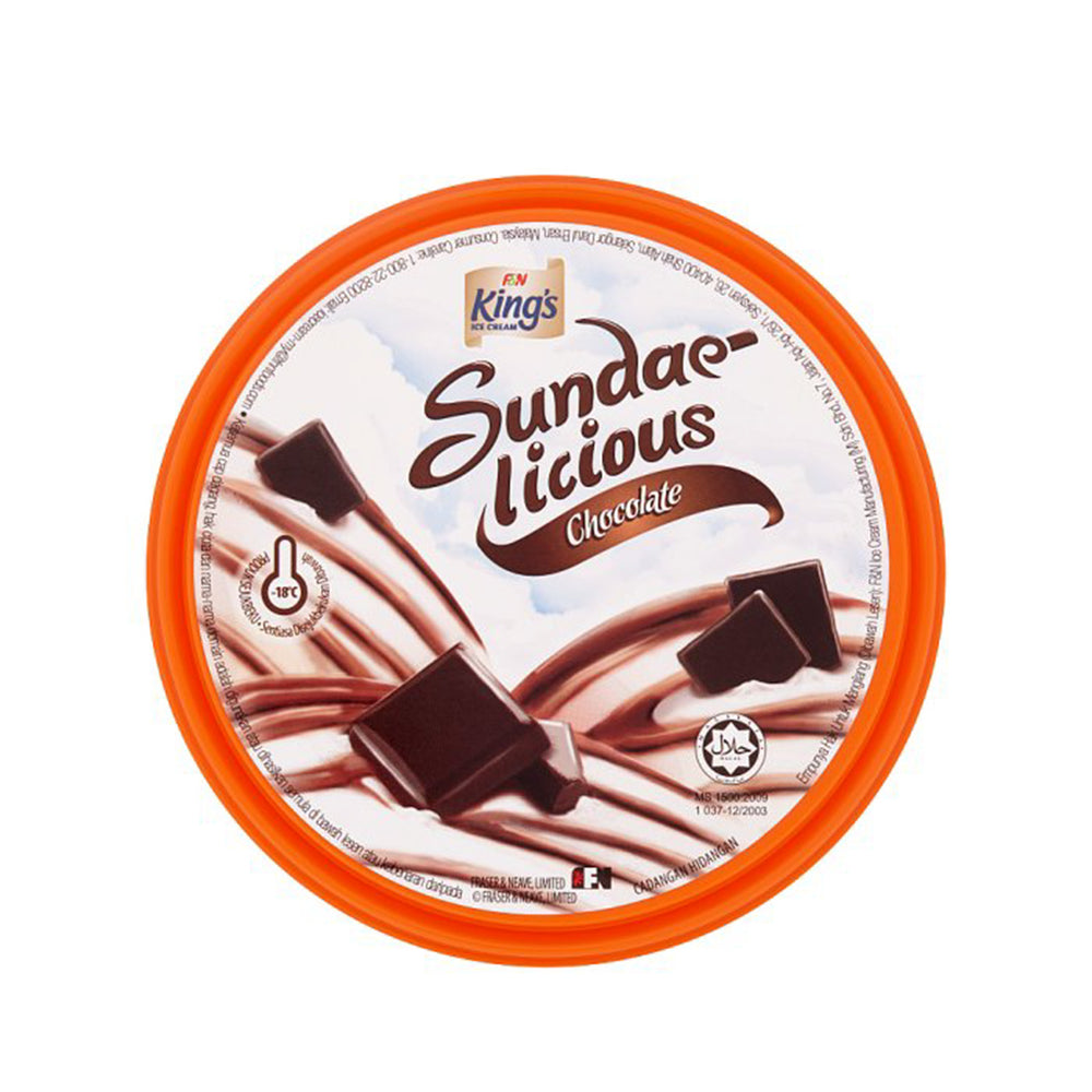 Kings Sundae Licious Chocolate Ice Cream 800ml