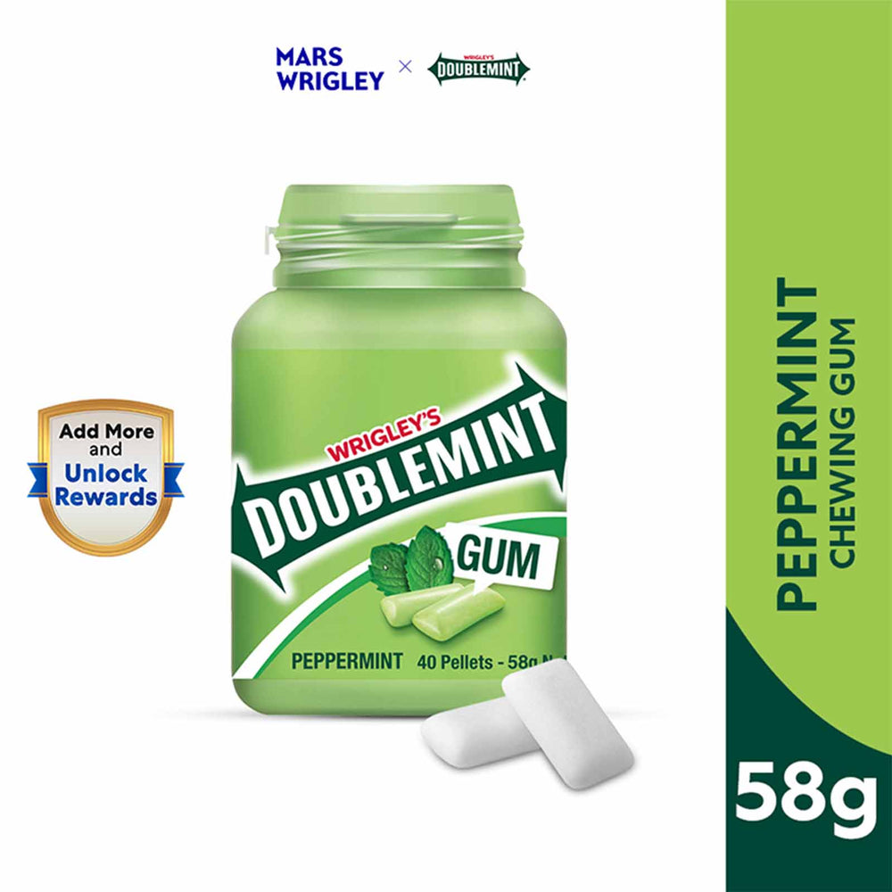 Doublemint Chewing Gum (Bottle) 58g