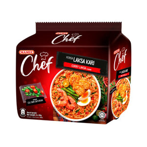 Mamee Chef Curry Laksa Flavour Instant Noodle 75g x 4