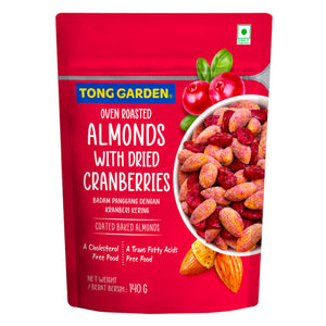 Tong Garden Almonds with Dried Cranberries 140g
