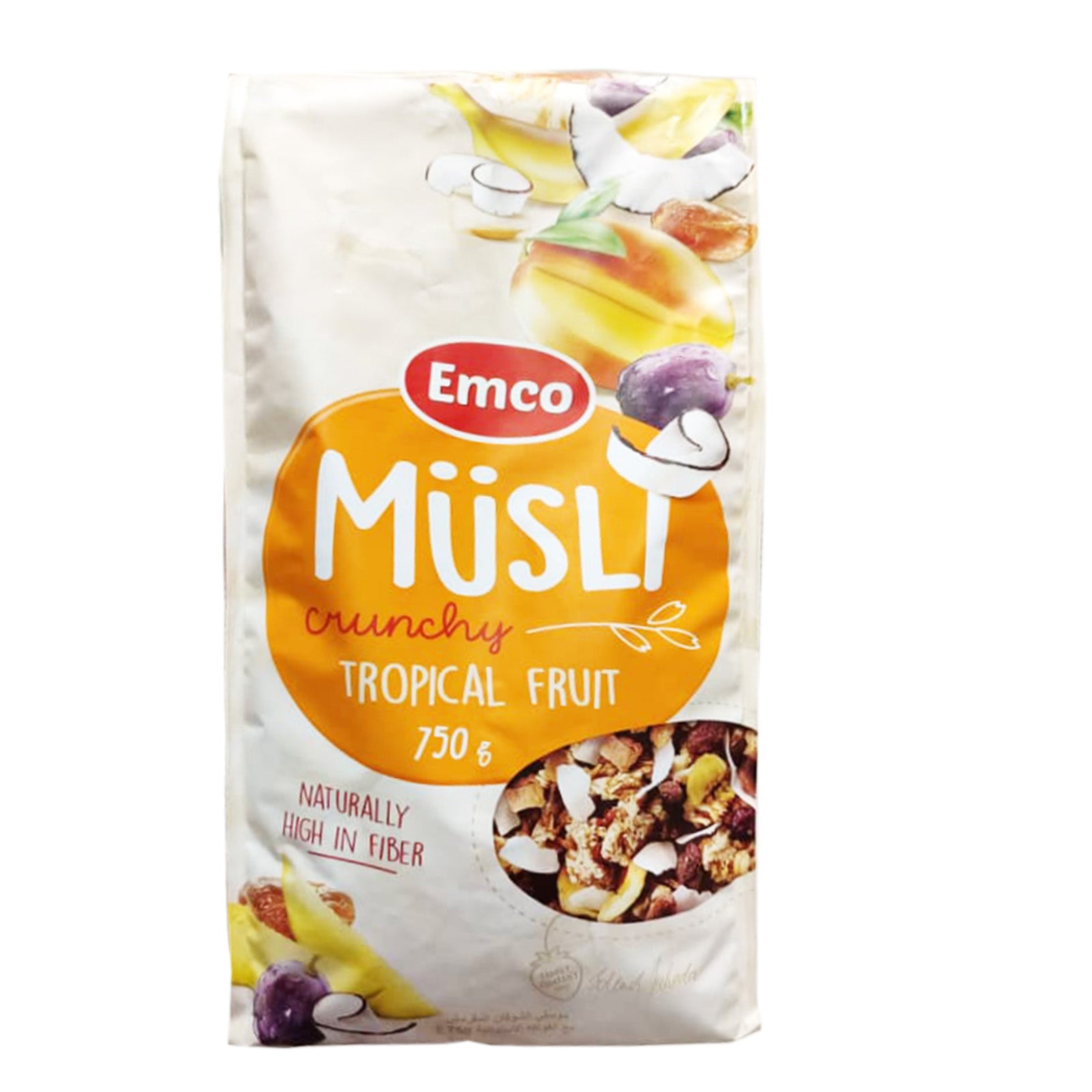 Emco Toasted Oats 40% Fruits Muesli Cereal Breakfast 750g