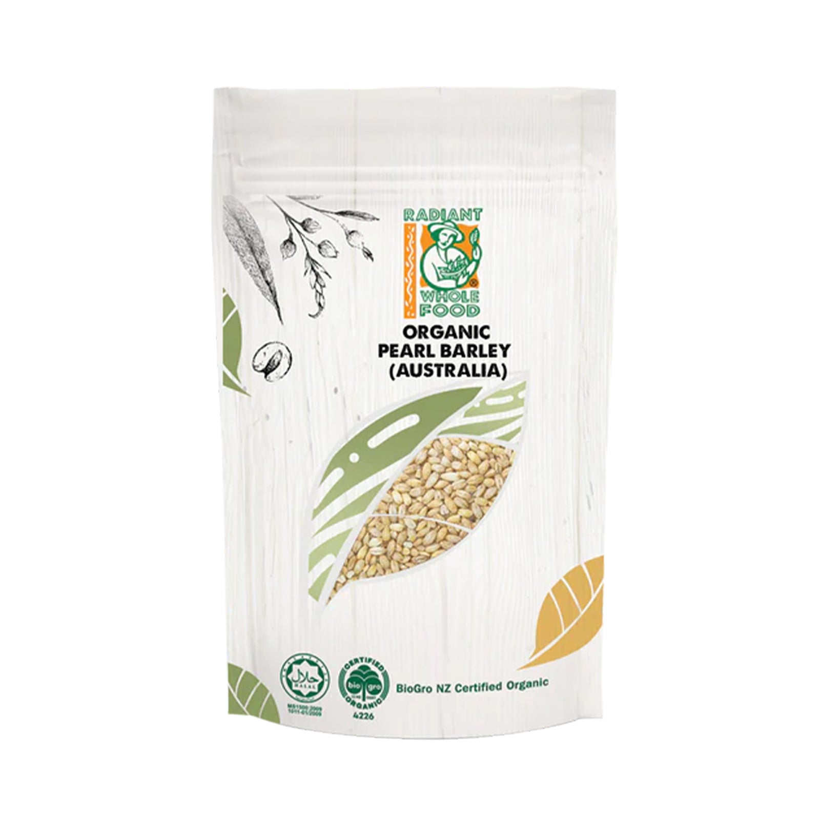 Radiant Organic Barley Pearl 500g