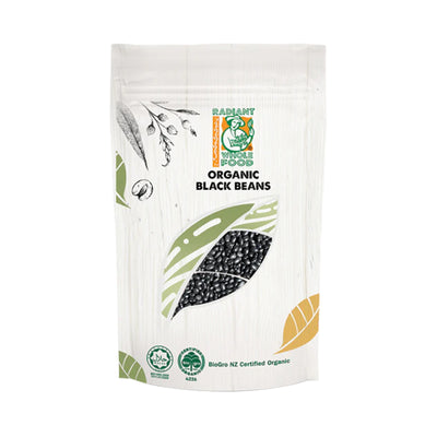 Radiant Whole Food Organic Black Beans 500g