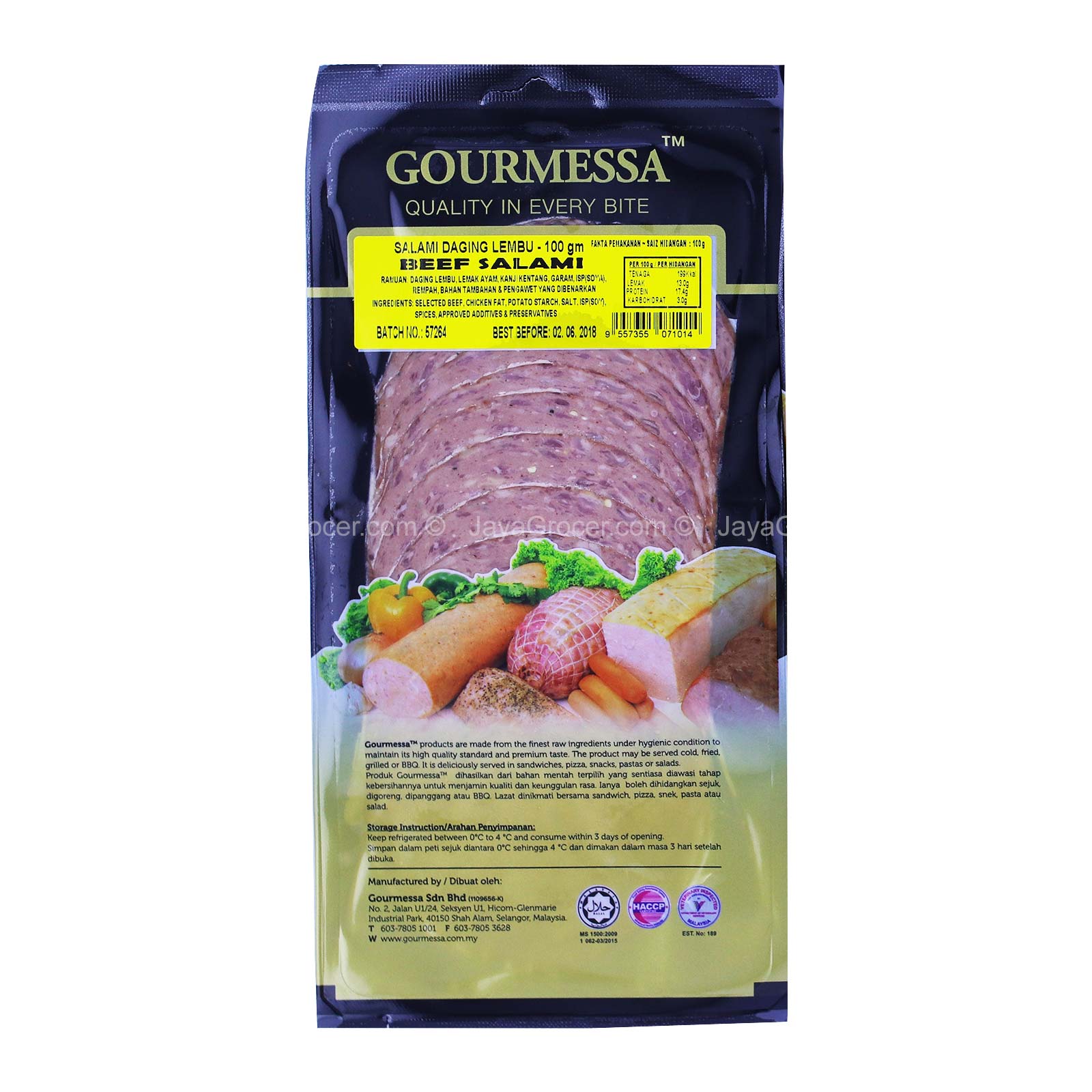 Gourmessa Beef Salami 100g