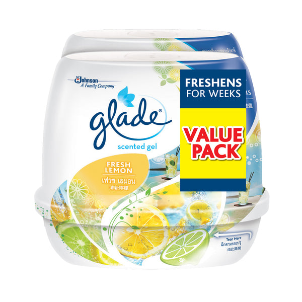 Glade Scented Gel Lemon Air Freshener 180g x 2 (highest price)