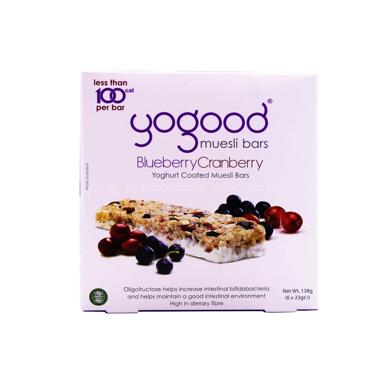 Yogood Muesli Bars Blueberry Cranberry 138g