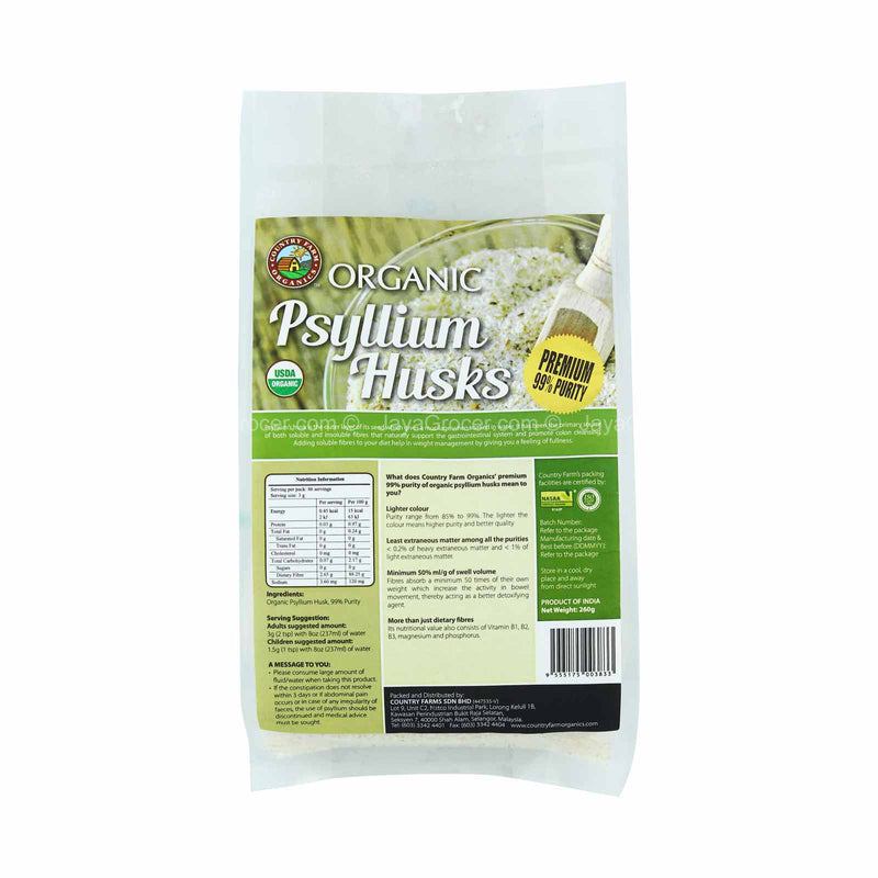 Country Farm Psyllium Husk 260g