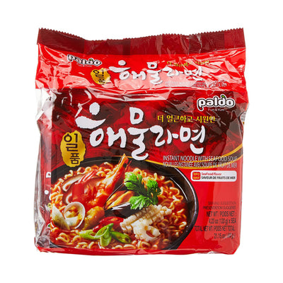 Paldo Iloom Spicy Seafood Ramen Instant Noodles 120g x 5