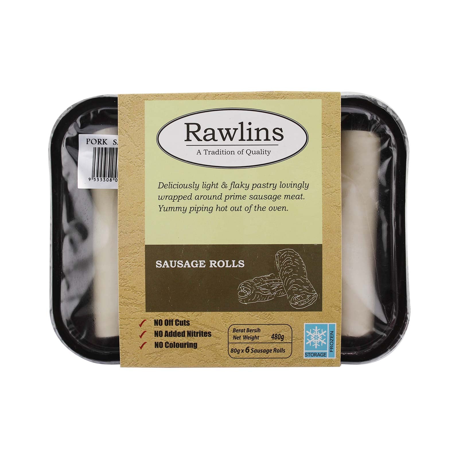 [NON-HALAL] Rawlins Sausage Rolls 6pcs/pack