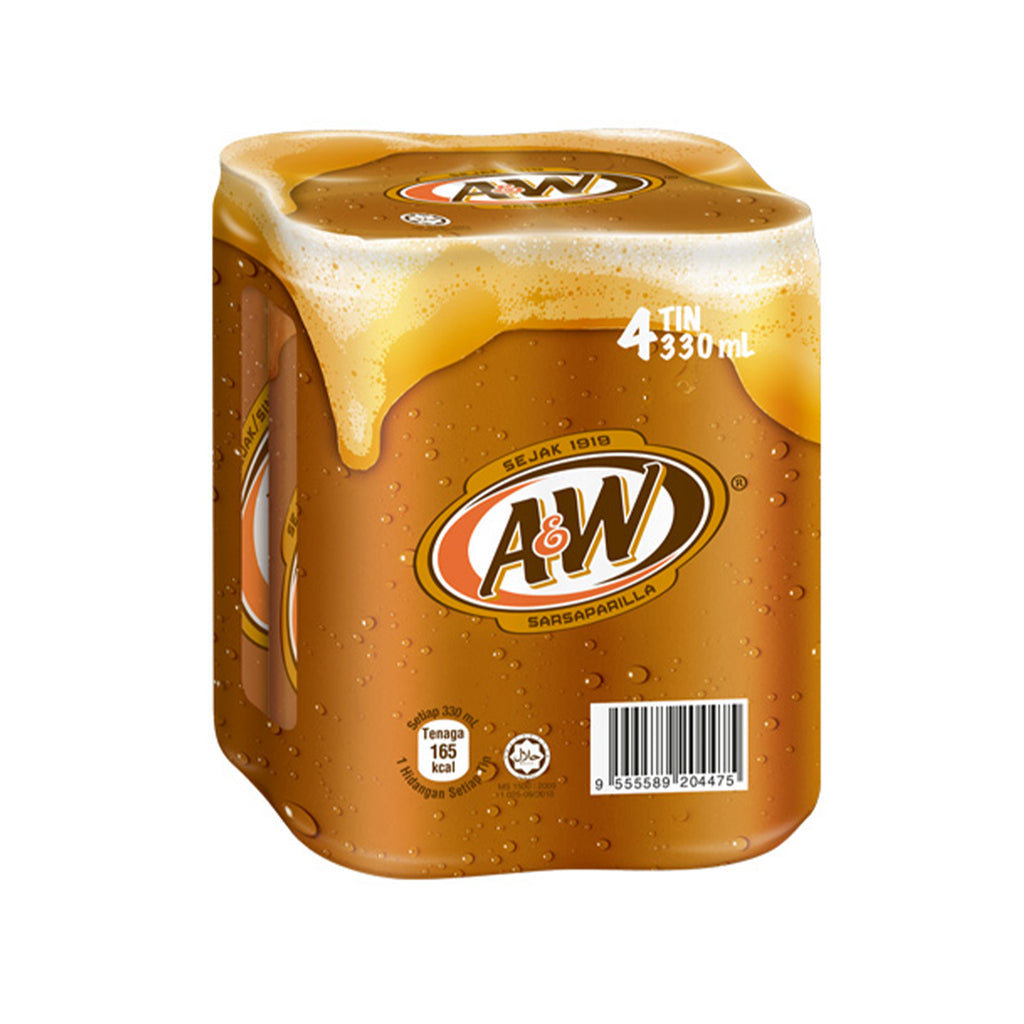 A&W Sarsaparilla Carbonated Drink 320ml