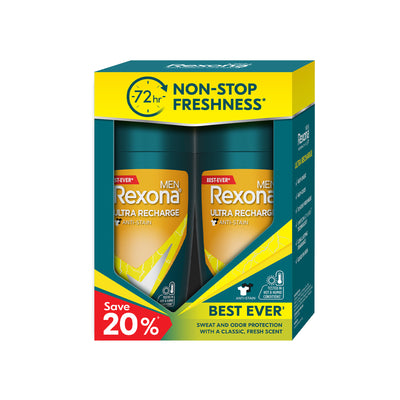 Rexona Men Ultra Recharge Anti-Perspirant Twin Pack