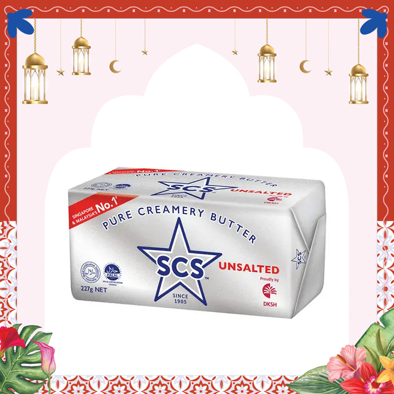 SCS Unsalted Butter Block 227g