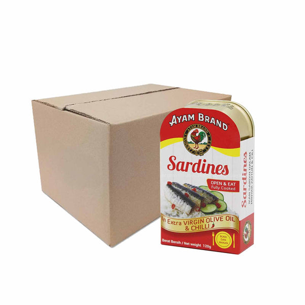 Ayam Brand Sardines in Extra Virgin Olive Oil and Chilli 120g (highest price)