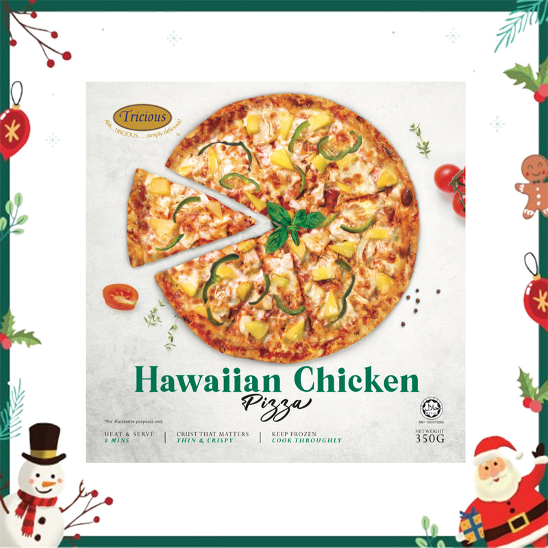 Tricious 9.5 inch Hawaiian Chicken Pizza 350g