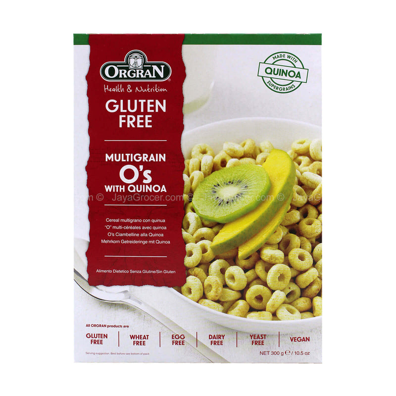 Orgran Gluten Free Multigrain O's with Quinoa 300g