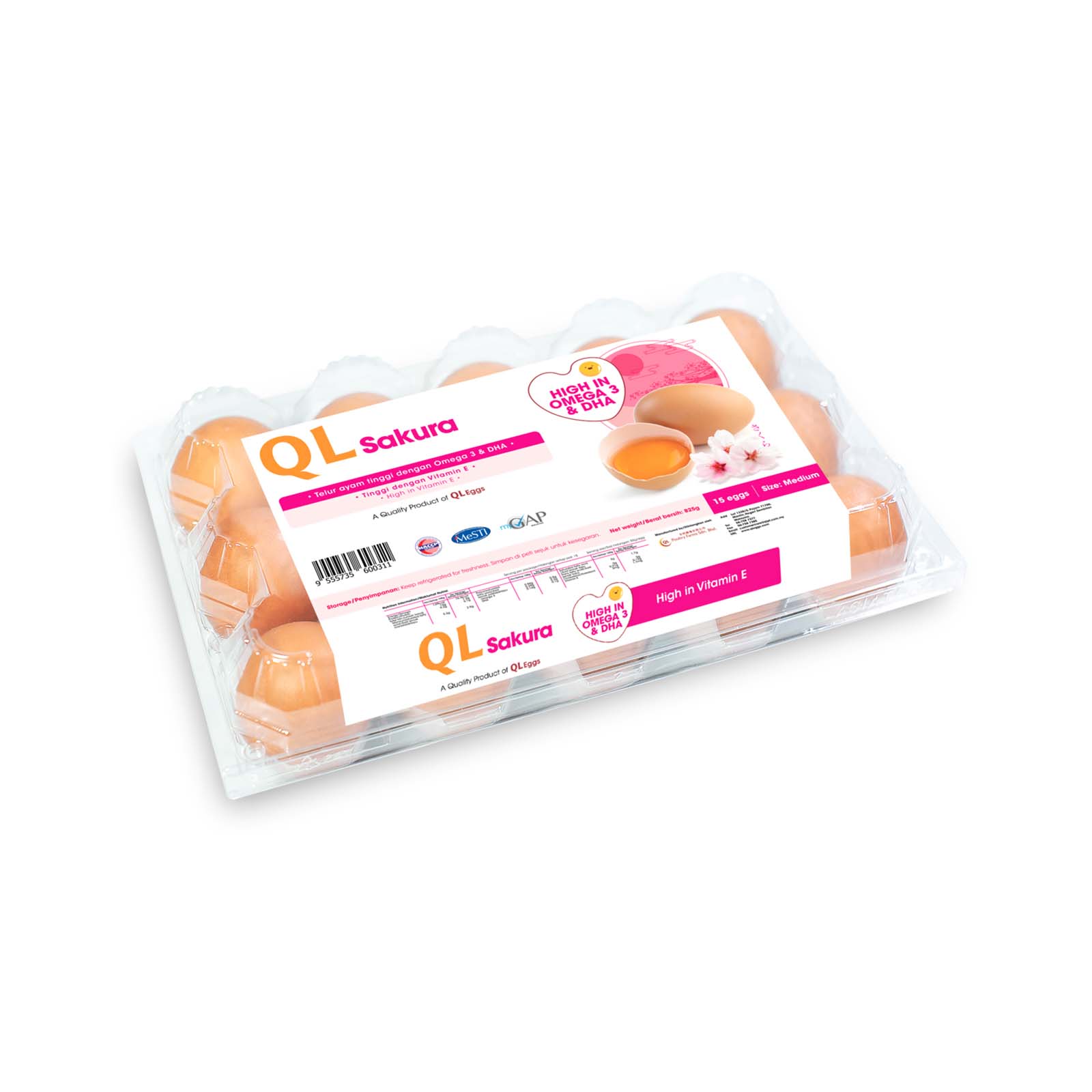 QL Sakura Fresh Eggs 15pcs/pack