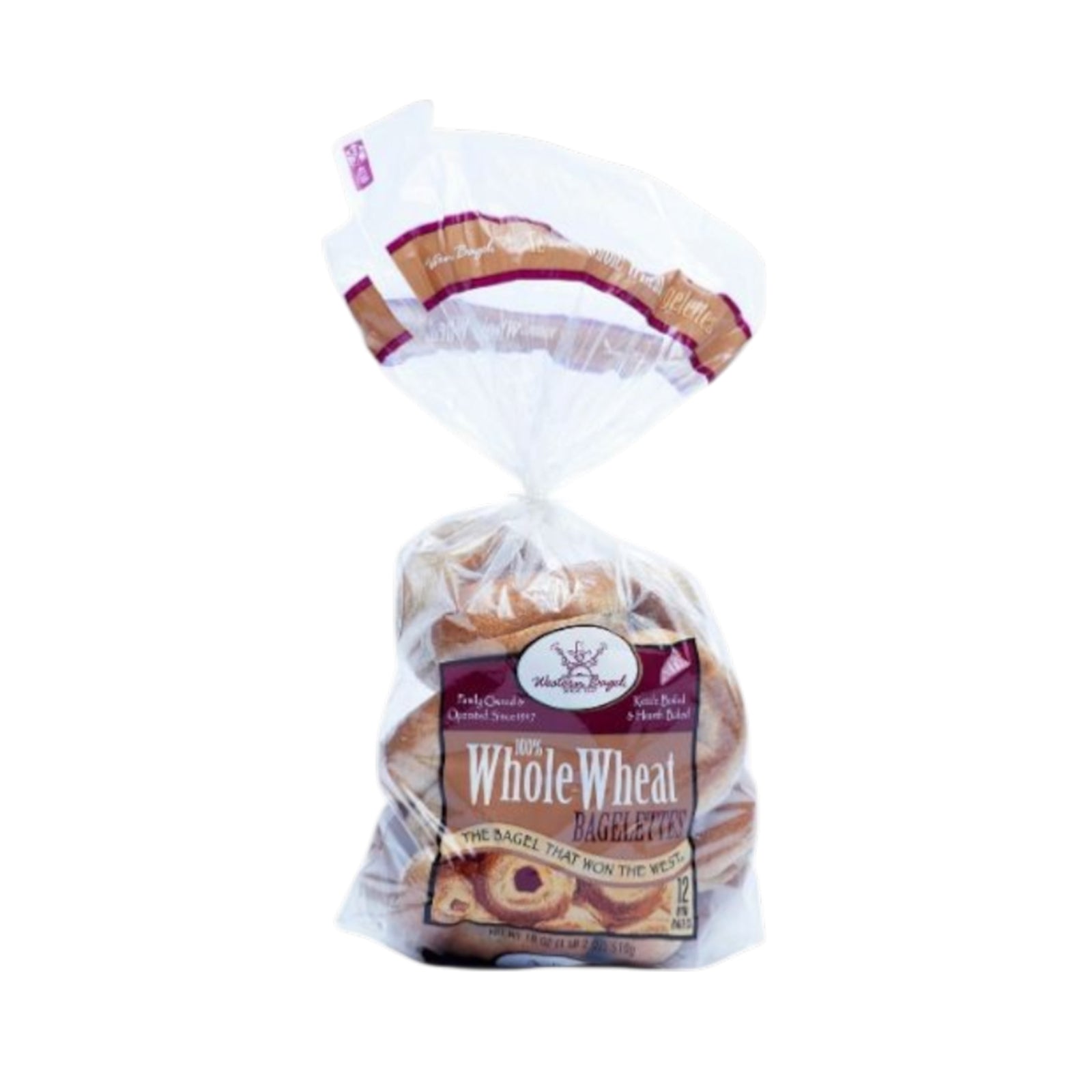 WESTERN BAGEL MINI W/WHEAT (12PCS) 510G