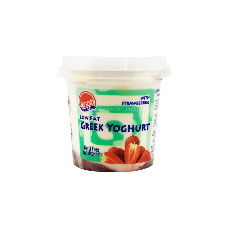 Sunglo Low Fat Strawberry Greek Yogurt 135g