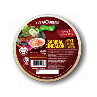 Yes Gourmet Chincalok Chilli Sauce 250g