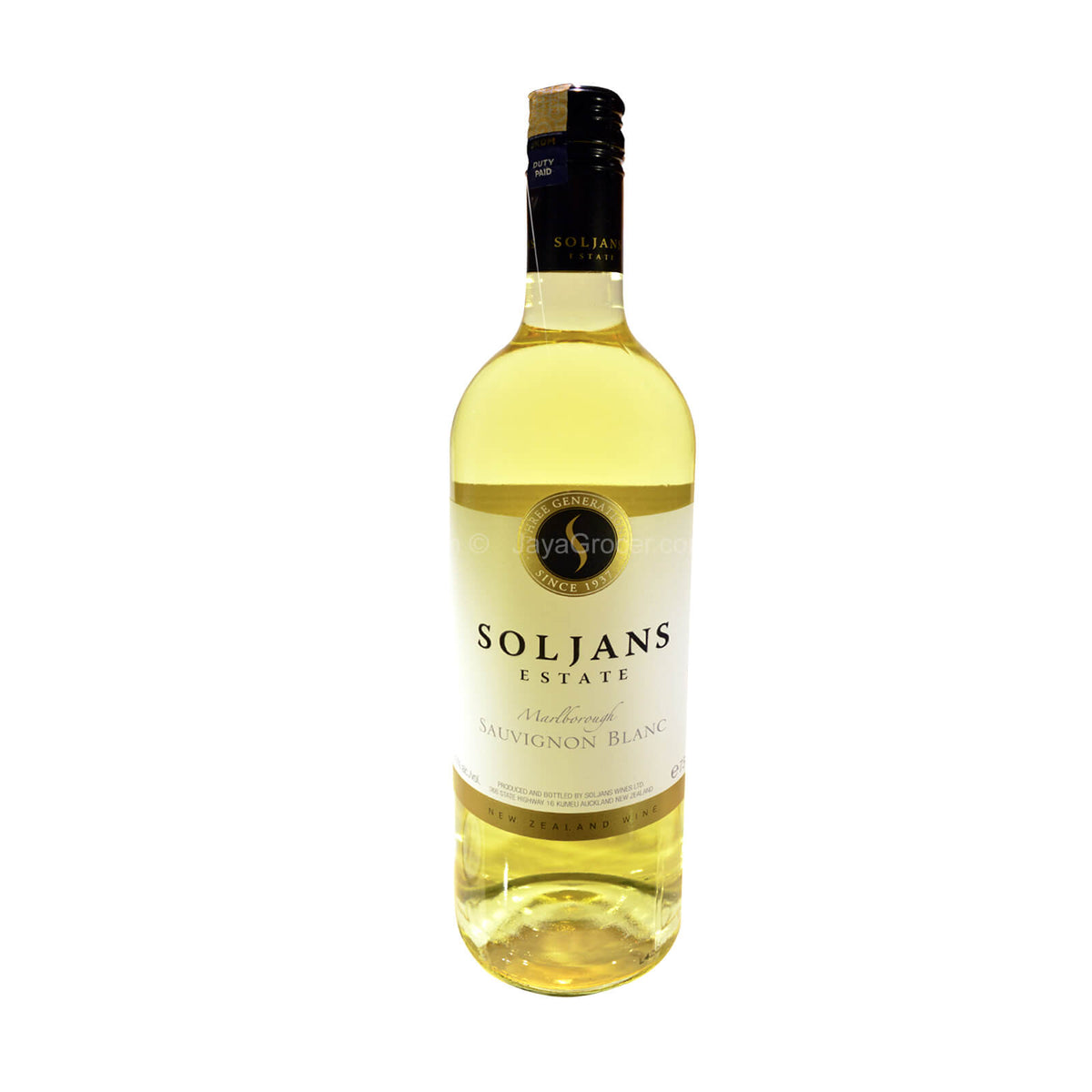 Soljans Marlborough Sauvignon Blanc 750ml
