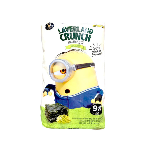 Manjun Laverland Crunch Wasabi Seaweed Snack 40.5g (highest price)