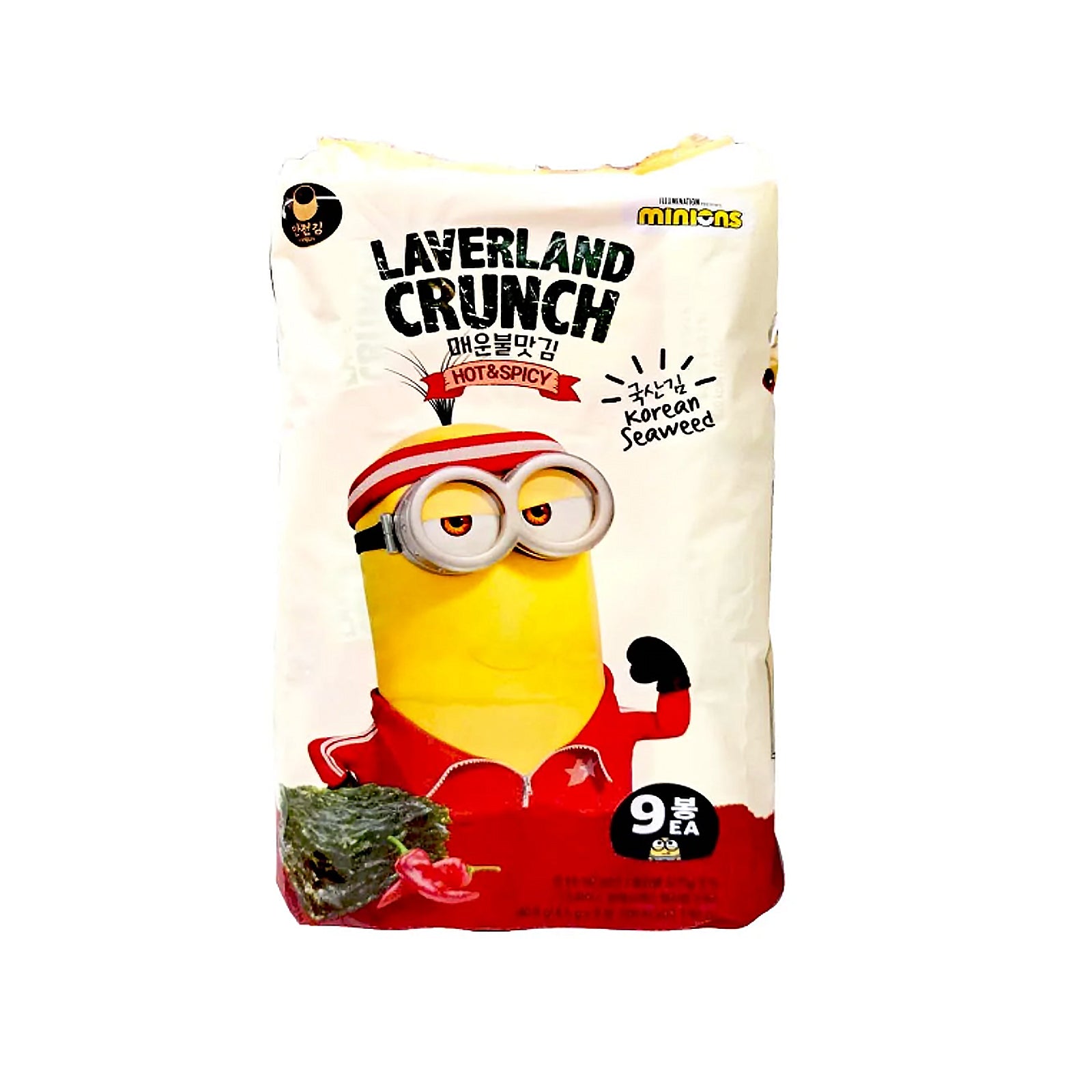 Manjun Hot and Spicy Crunchy Seaweed 4.5g x 9