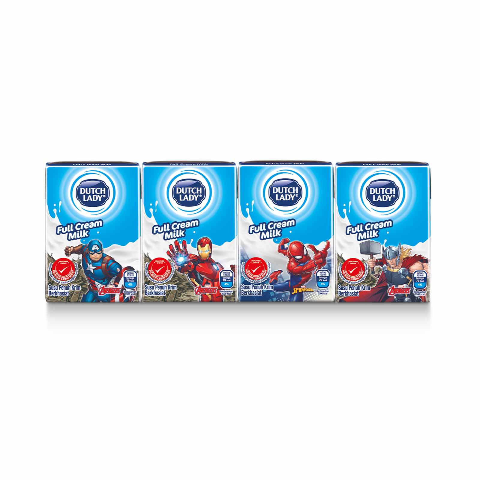 Dutch Lady Milky Marvel Full Cream UHT Milk 125ml x 4
