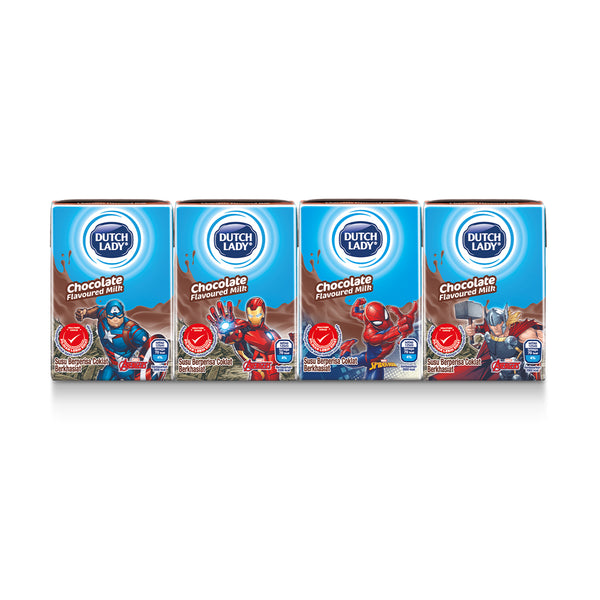 Dutch Lady Milky Marvel Chocolate Flavoured UHT Milk 125ml x 4