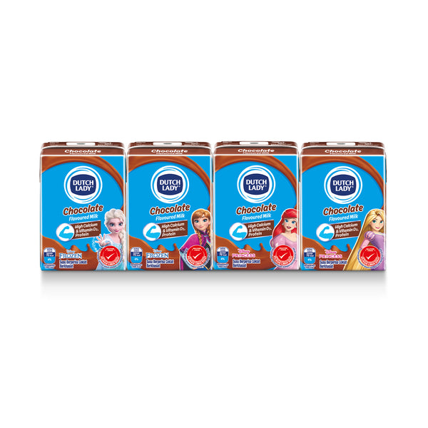 Dutch Lady Milky Frozen UHT Milk Chocolate Flavour 125ml x 4 (highest price)