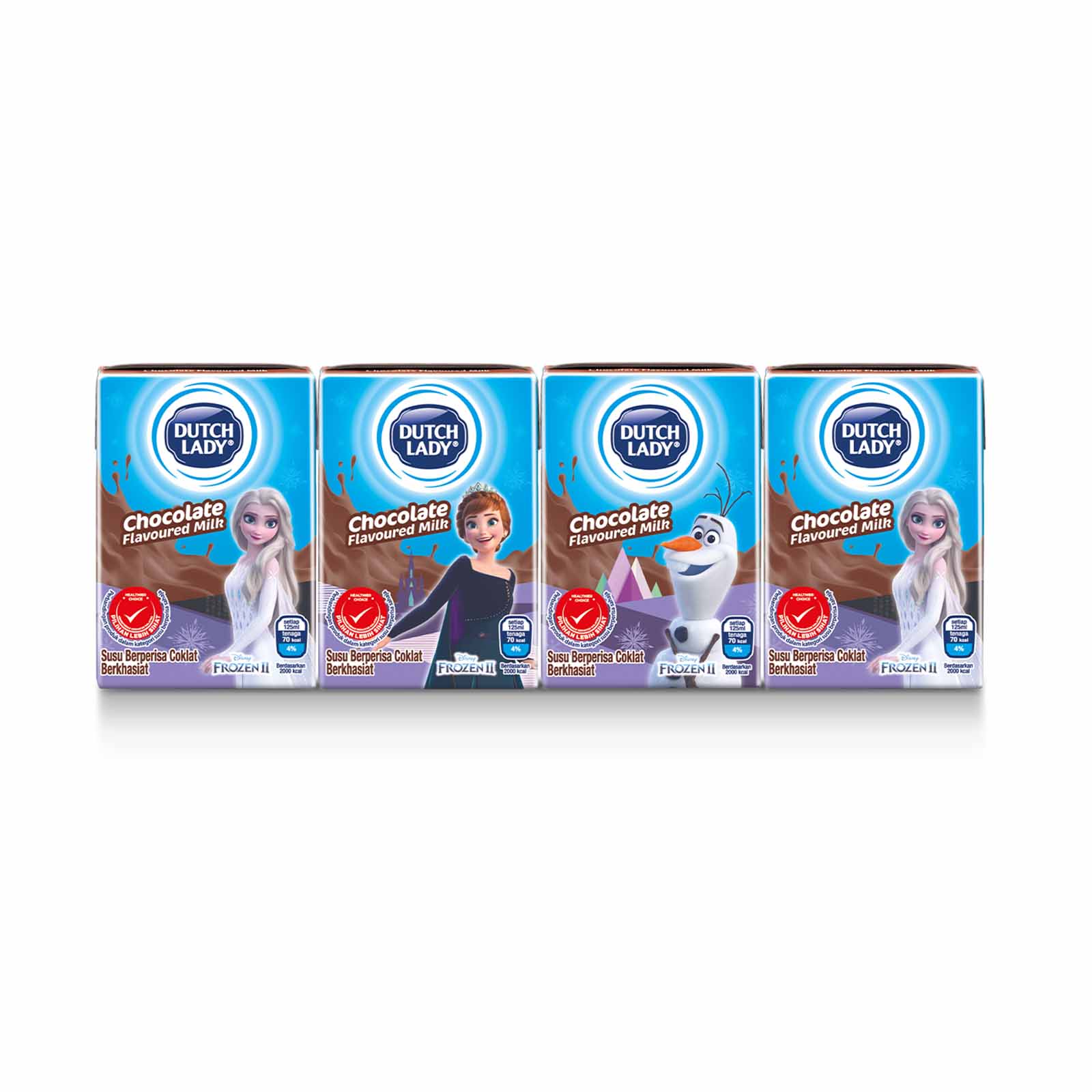 Dutch Lady Milky Frozen UHT Milk Chocolate Flavour 125ml x 4
