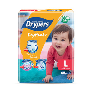 Drypers Drypantz Large Baby Diaper 48pcs/pack