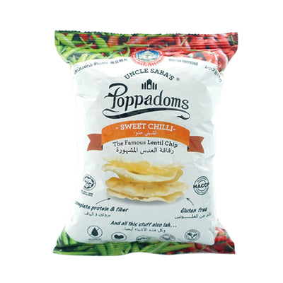 Uncle Saba's Poppadom Sweet Chilli 50g