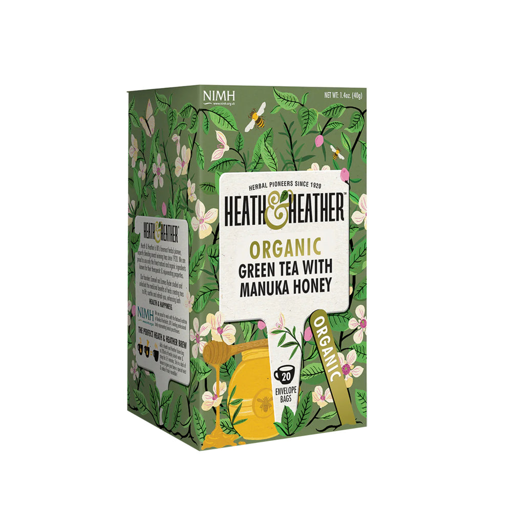 Heath & Heather Organic Green tea with Manuka Honey Envelope 20pcs/pack