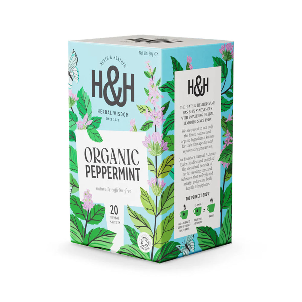 Heath & Heather Organic Peppermint Tea 20pcs/pack