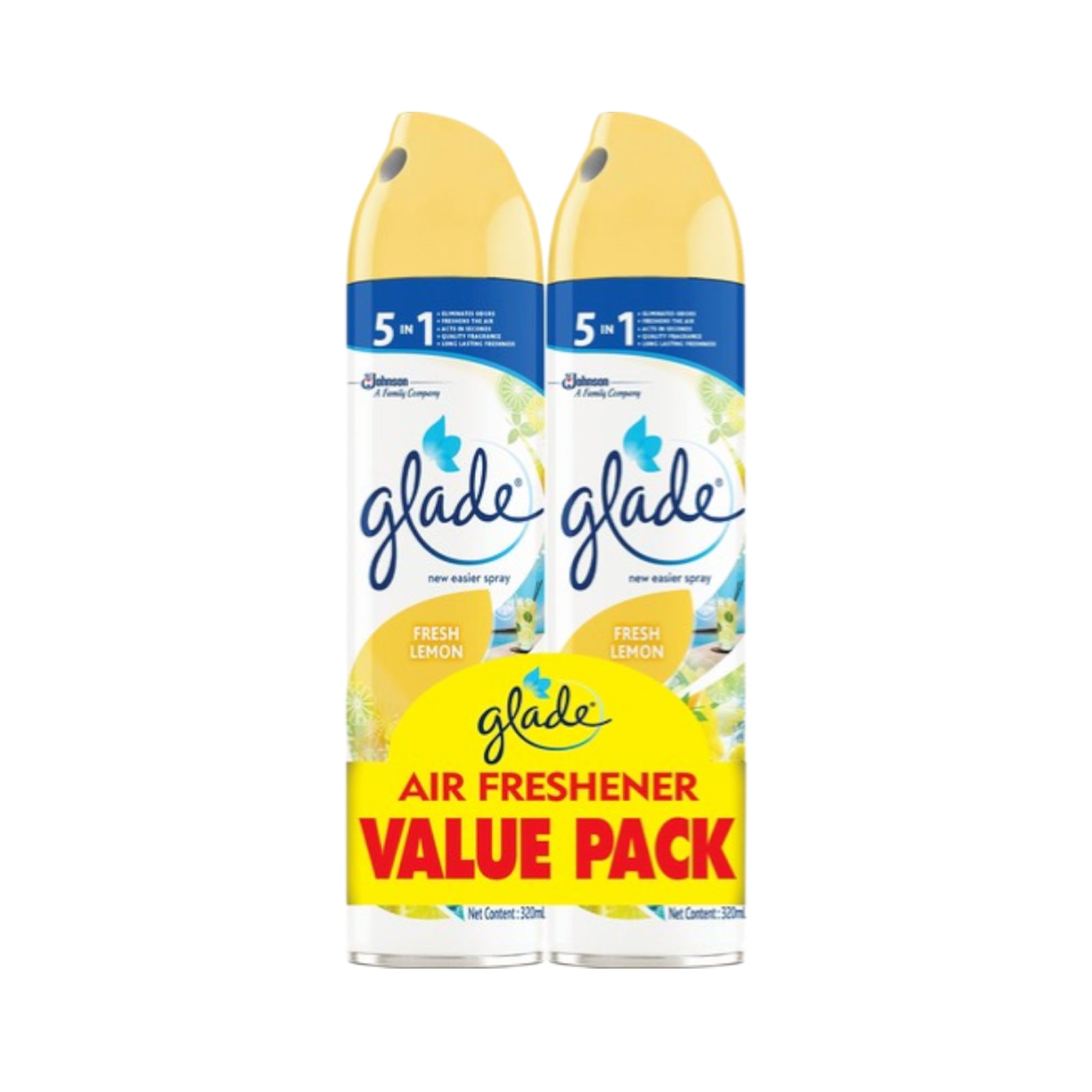 Glade Aerosol Lemon Spray 320ml x 2